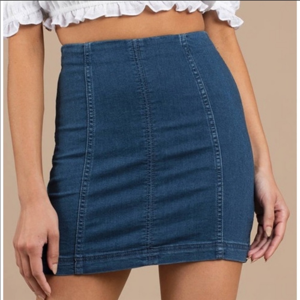 Free people denim skirt - Picture 1 of 7